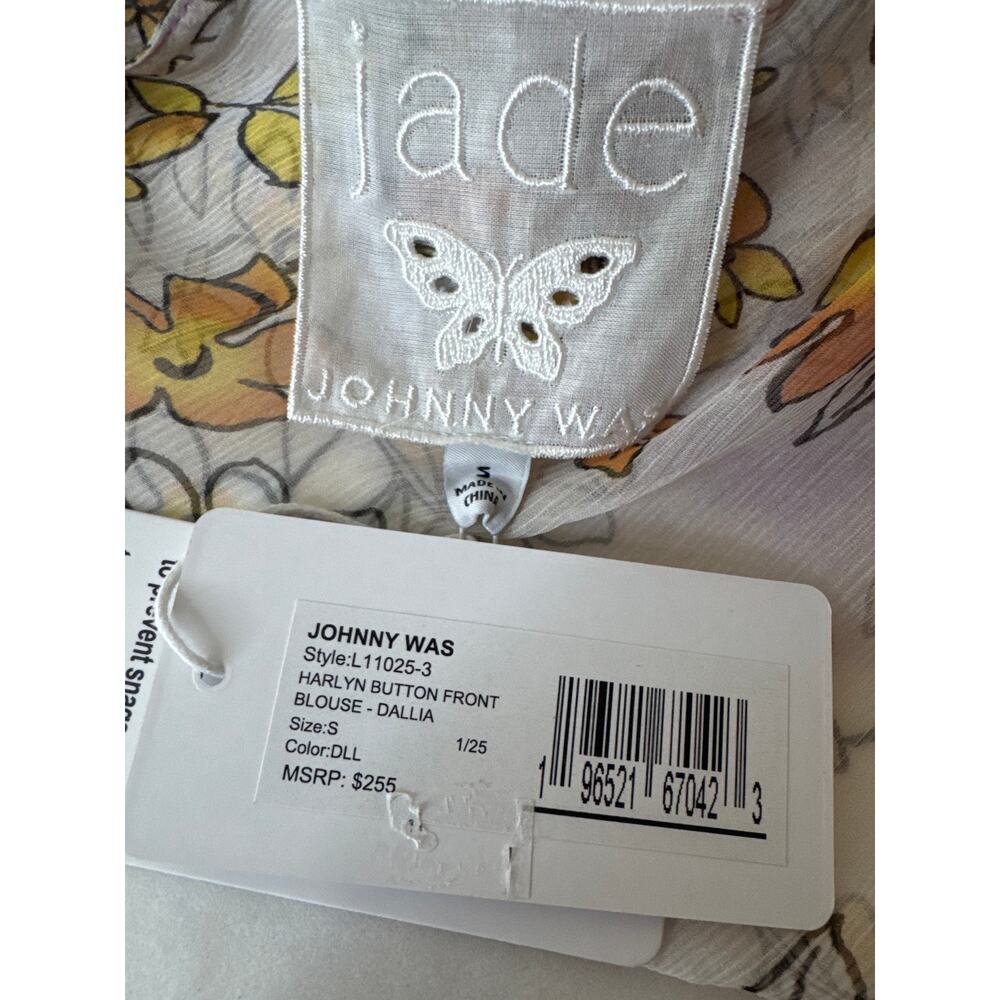 JOHNNY WAS Harlyn Button Front Blouse Dallia Size Small NWT - Picture 9 of 9